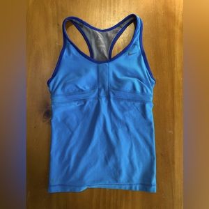 Nike dri fit blue small tank top